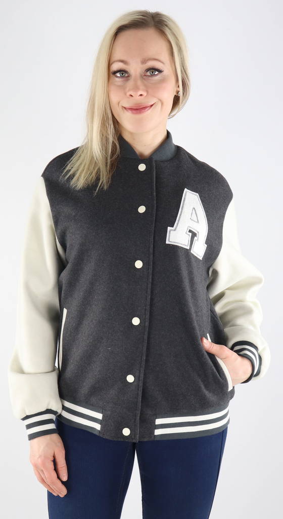 Only naisten Takki Silja life bomber harmaa/valk - Naisten kevyet takit - 132769 - 1