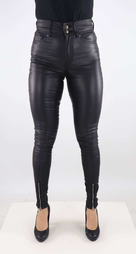 Only naisten skinny fit Housut Palmer-nya hw coated musta - Naisten housut - 131709 - 1