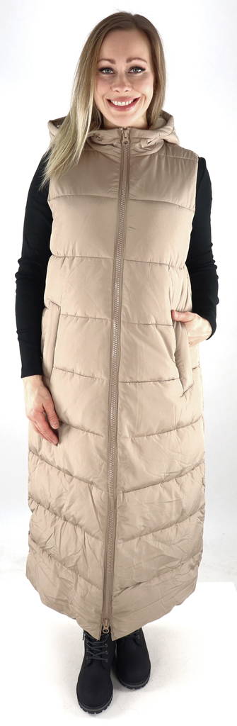 Pieces naisten Toppaliivi Elinora long silvermink - Naisten liivit - 132199 - 1