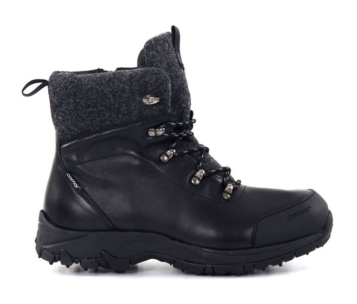 Pomar Otso ankelboots med dubb för män svarta - Stövletter och kängor för herrar - 134909 - 1