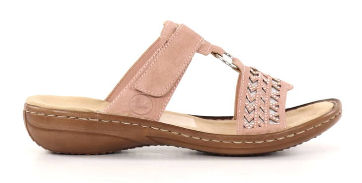 Rieker dam slip-in sandaler 60887-31 rosa - Rieker mulor - 135799 - 1