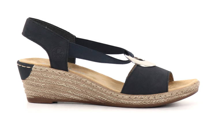 Rieker damsandaler 624H6-14 blå - Rieker sandals - 135379 - 1
