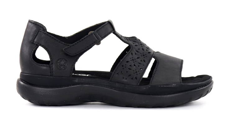 Rieker damsandaler 64865-01 svart - Rieker sandals - 135549 - 1