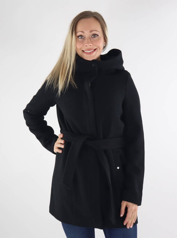 Vero Moda Classliva villakangastakki musta - Naisten villakangastakit - 134429 - 1