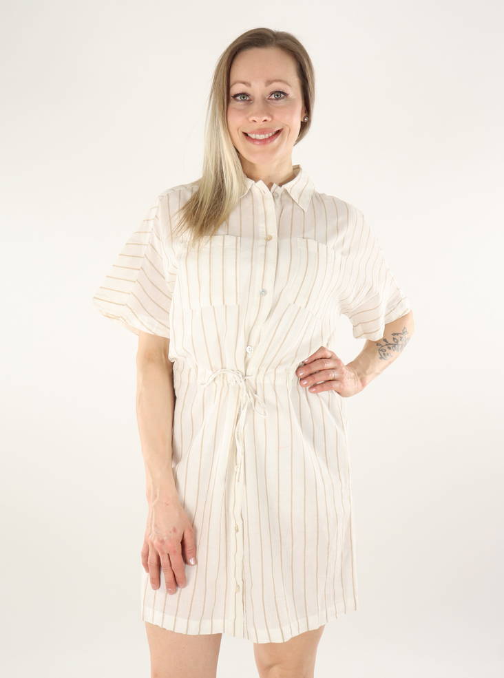JJXX mekko Sana Linen valkoinen / raidallinen - Mekot ja tunikat - 135779 - 1