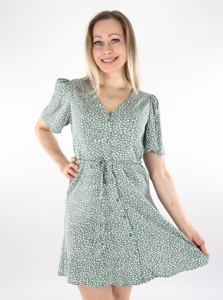 Vero Moda mekko Alba vaaleanvihreä / pilkullinen - Mekot ja tunikat - 136189 - 1