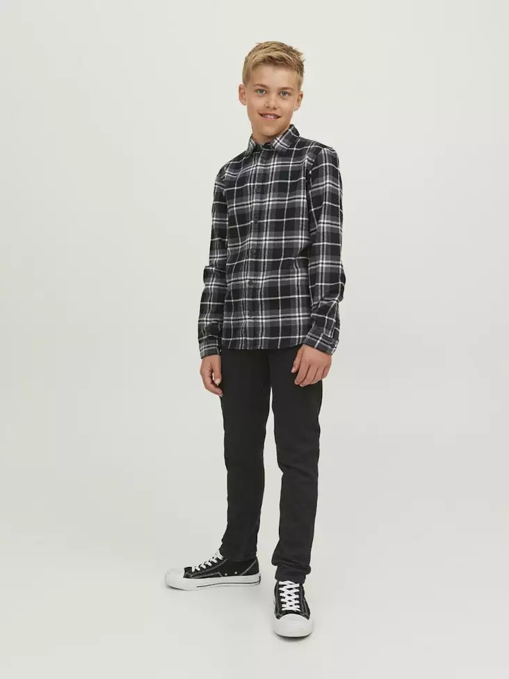 Jack&Jones Junior poikien Slim fit-farkut Glenn MF072 musta - Miesten farkut - 136329 - 1