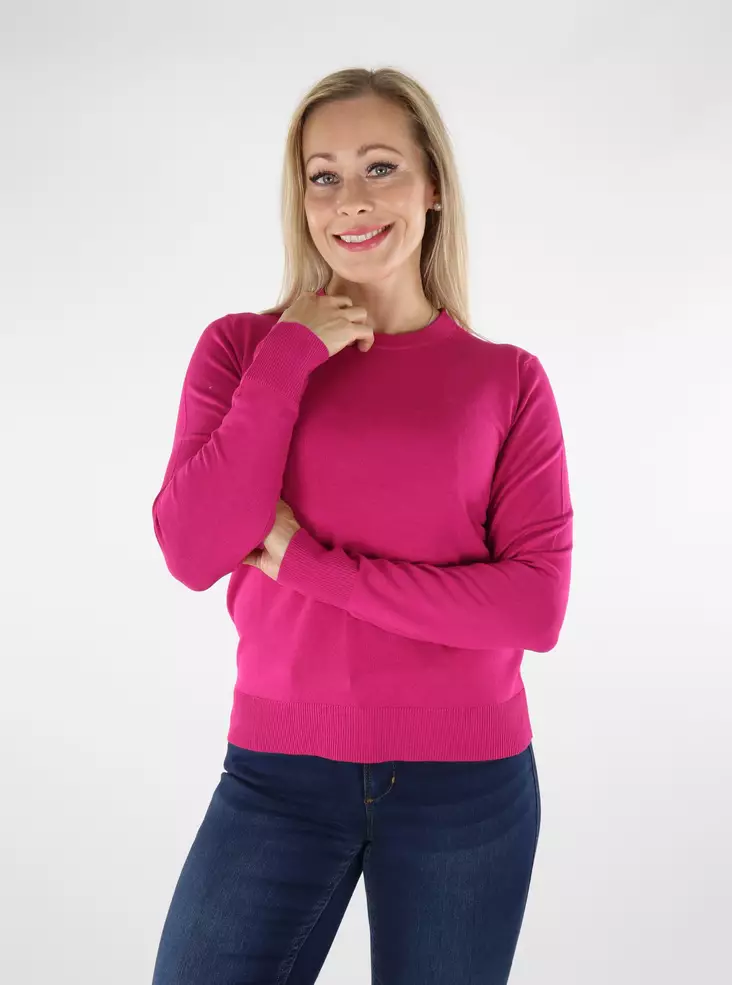 JJXX naisten neule Cara fuksia - Naisten neuleet - 136659 - 1