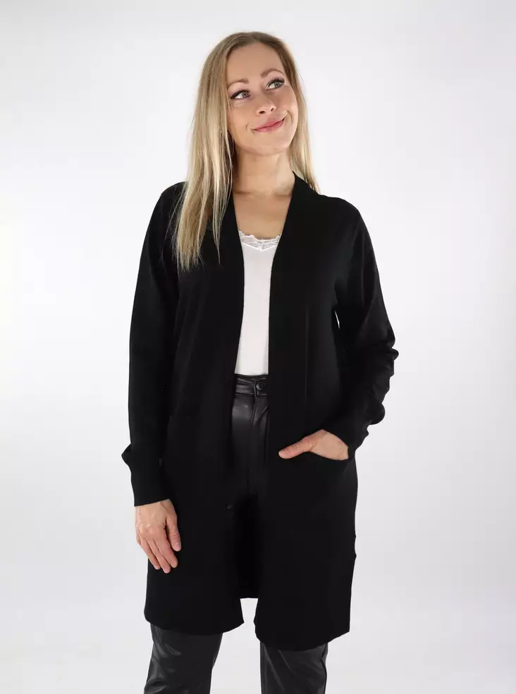 Vero Moda naisten neuletakki Silje Open musta - Naisten neuleet - 136869 - 1