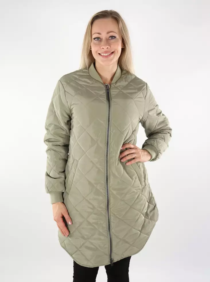 Only naisten kevyttoppatakki Jessica Quilted vaaleanvihreä - Naisten kevyttoppatakit - 136989 - 1