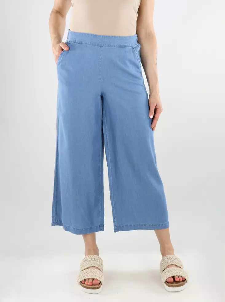 Vero Moda naisten culotte-housut Bree Wide MR sininen - Naisten housut - 138349 - 1