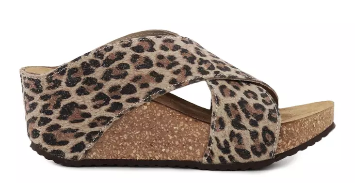 Copenhagen Shoes wedge pumps Frances 23 brun leopard - Slip-ins för damer - 138419 - 1