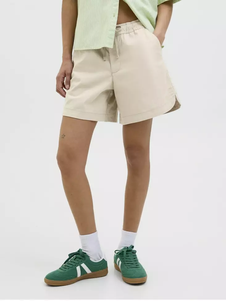 JJXX bomullsshorts Kampanj oxfort brun - Shorts och capribyxor för damer - 138579 - 1