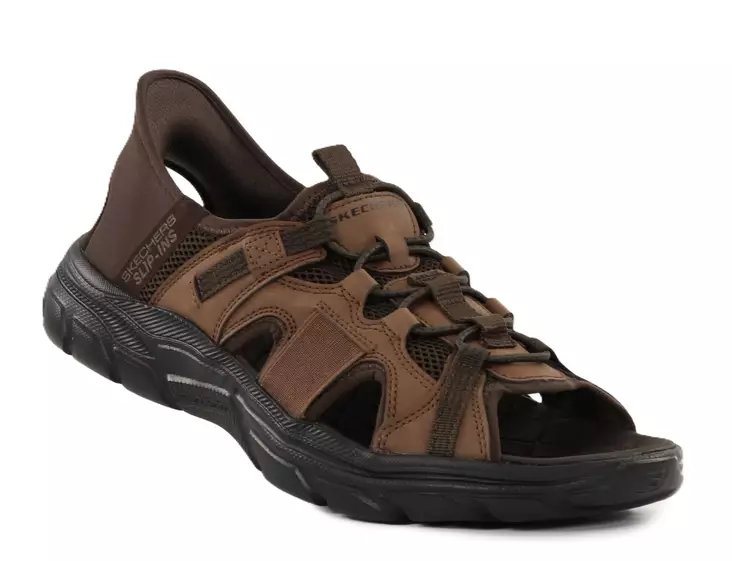 Skechers herrsandaler med bred läst 205181/ACDB REVOLTED SS - MERRICK mörkbrun - Sandaler för herrar - 138699 - 1