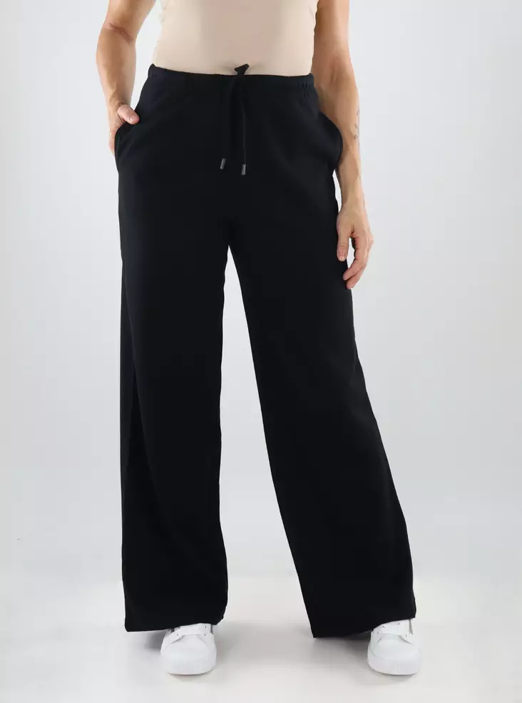 JDY naisten leveälahkeiset collegehousut Amalfi Sweat Pants musta - Naisten housut - 139049 - 1