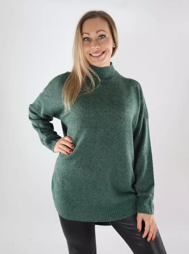 Vero Moda naisten neule Plaza Long tummanvihreä - Naisten neuleet - 139519 - 1