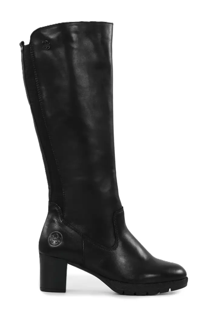 Rieker naisten saappaat XS-varrella 77684-00 musta - Rieker saappaat - 139719 - 1