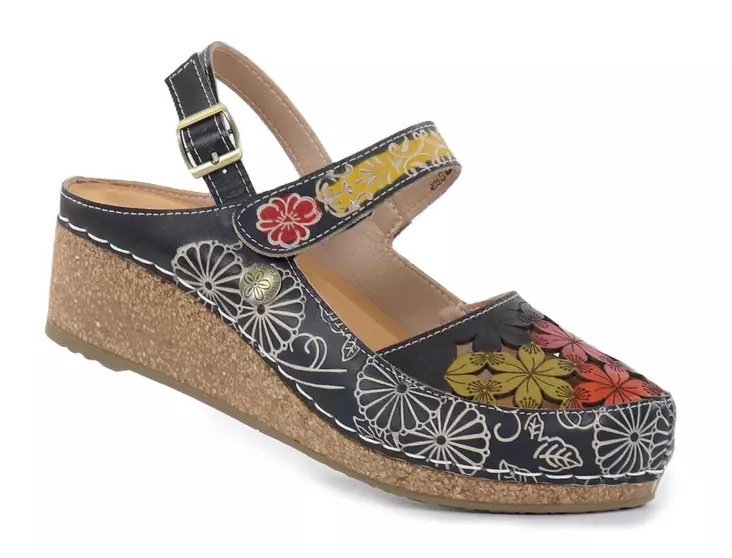 Laura Vita naisten aitonahkaiset sandaalit Facscineo 0121 musta - Naisten sandaalit - 140989 - 1