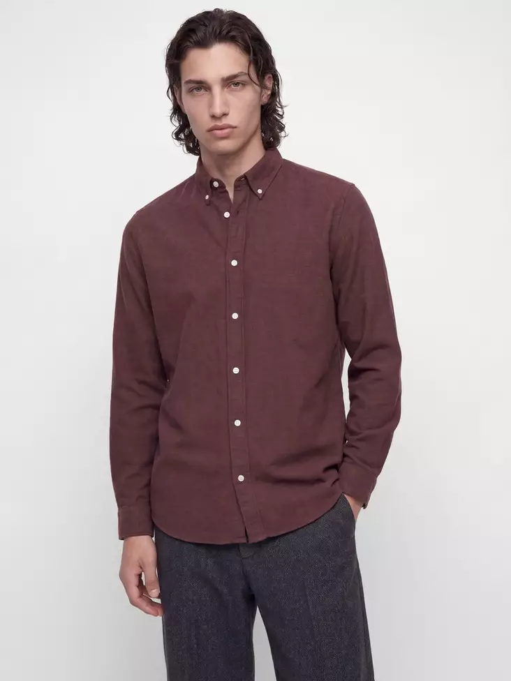 Jack&Jones miesten kauluspaita Blustanley viininpunainen - Skjortor för herrar - 142219 - 1