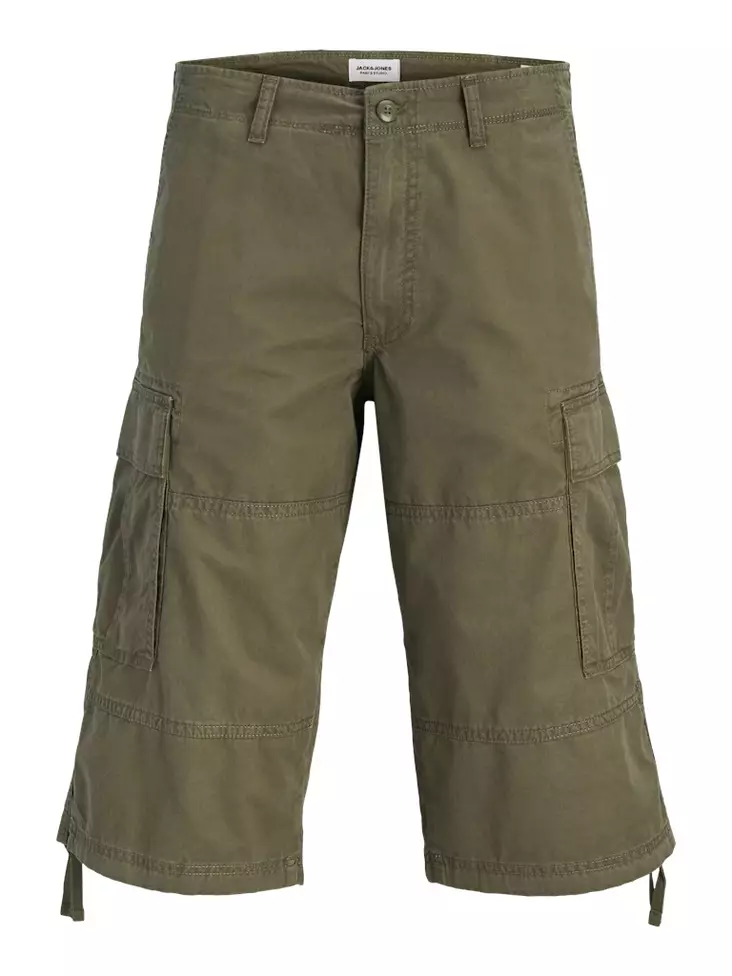 Jack&Jones miesten reisitaskushortsit Karl frank cargo long olive night - Miesten shortsit ja caprit - 141019 - 1
