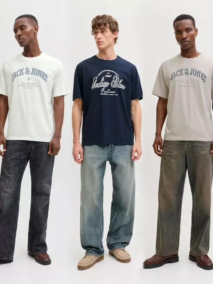 Jack&Jones miesten t-paita Denver Graphic Tee O-Neck - Miesten T-paidat - 140149 - 1