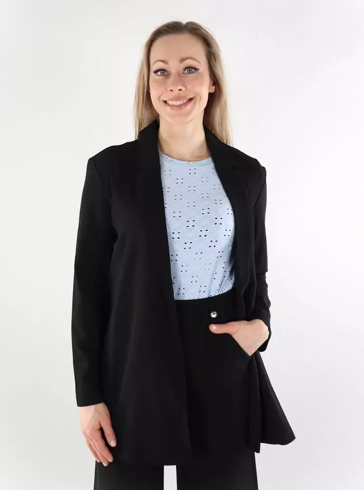 JDY stretchkavaj för damer JDYGEGGO L/S svart - Kavajer för damer - 138079 - 1