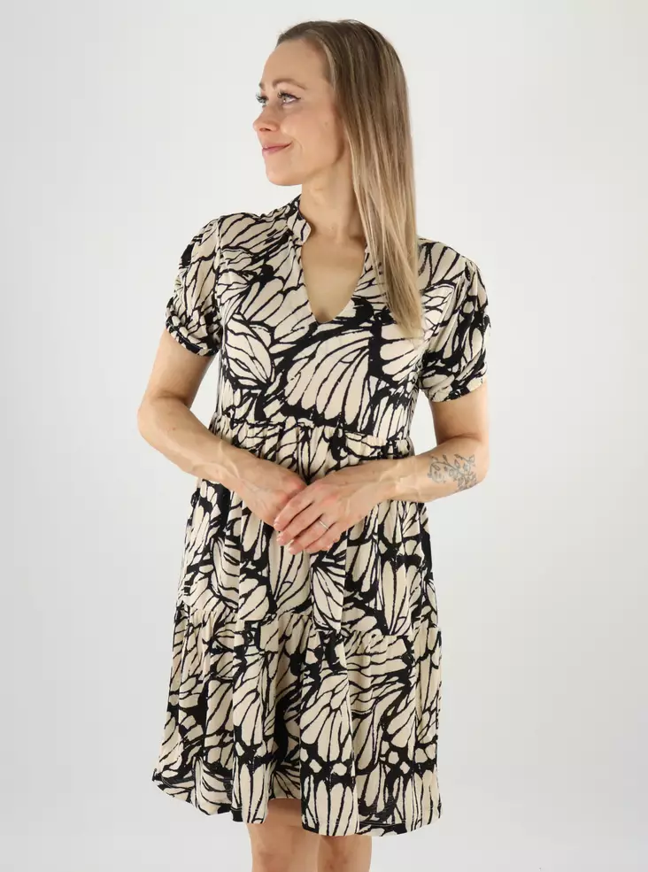 JDY naisten mekko Zoey beige/musta - Klänningar och tunikor - 140959 - 1