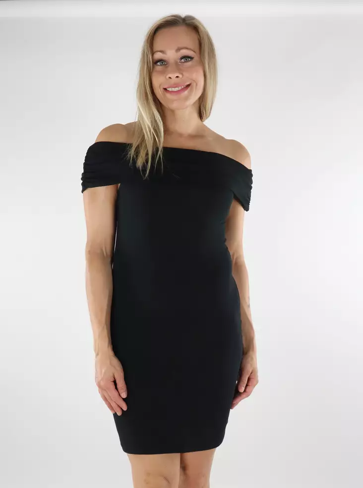 Only naisten Mekko Live love offshoulder musta - Mekot ja tunikat - 136619 - 1