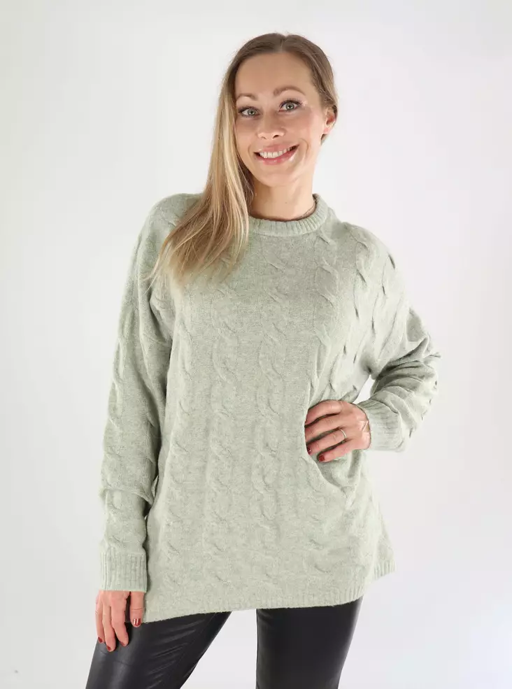 Only damtröja Lång ökensalvia - Stickat för damer - 139279 - 1