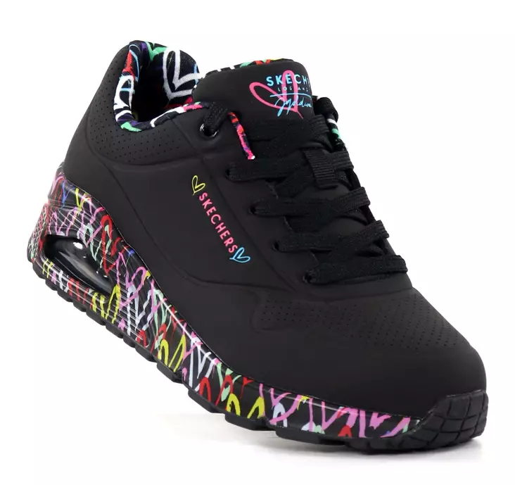 Skechers naisten tennarit 155506/BBK UNO - LOVING LOVE musta - Skechers tennarit - 138069 - 1