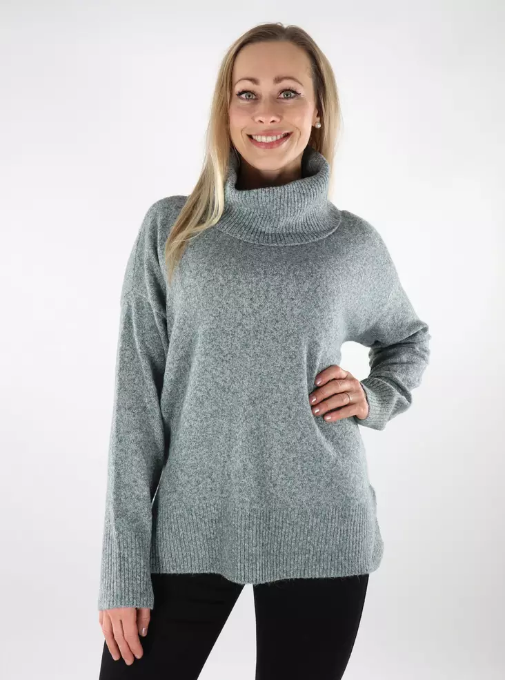 Vero Moda damtröja Cowlneck Balsam green - Stickat för damer - 137339 - 1
